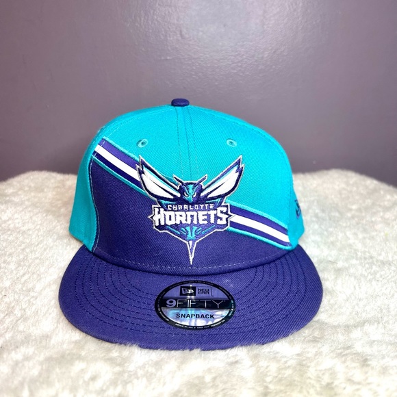 New Era Other - New Era 9Fifty Charlotte Hornets SnapBack Cap Hat Teal/Purple